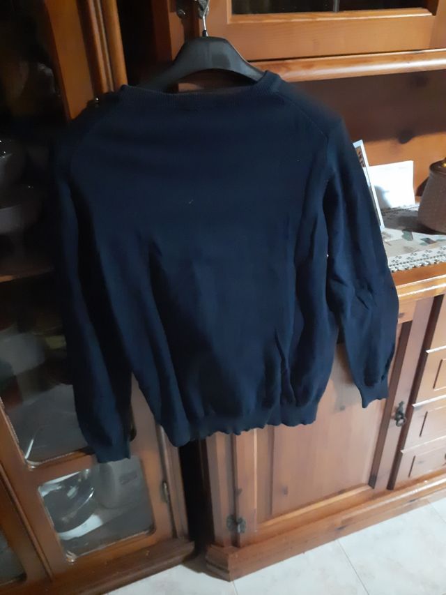 Maglione girocollo blu