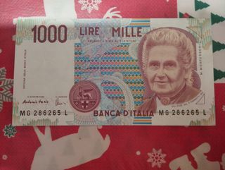 Vendo mille lire M. Montessori