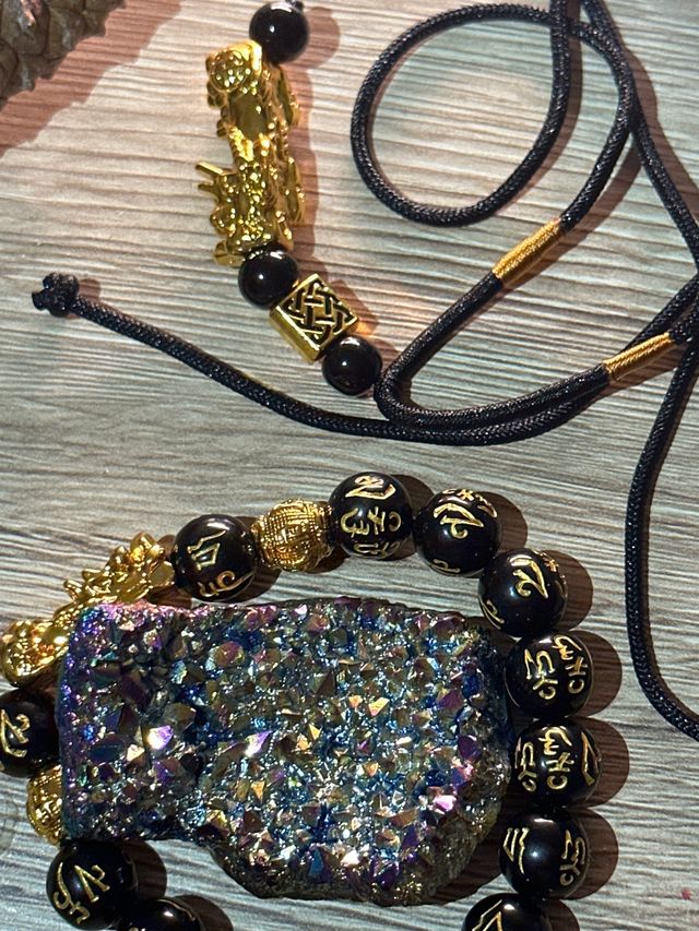 Conjunto pulsera y collar Feng Shui