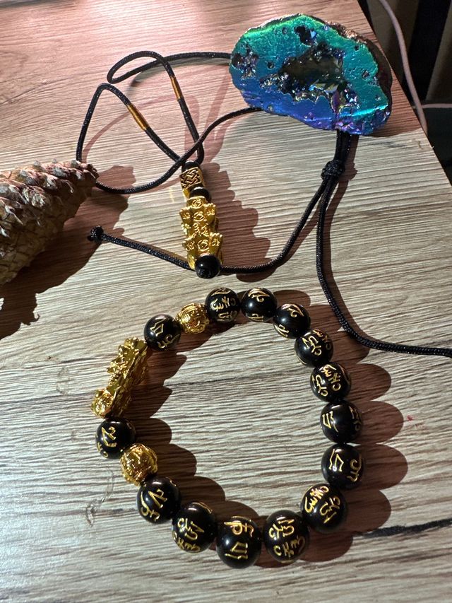 Conjunto pulsera y collar Feng Shui