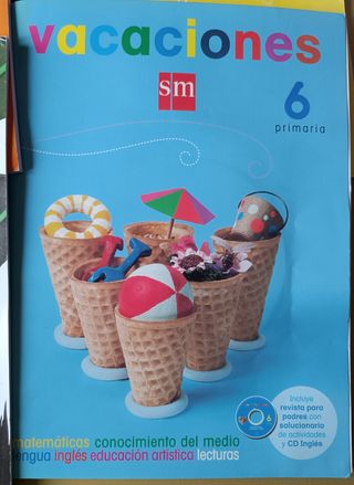 4 Cuadernos de vacaciones SM y Bruño
