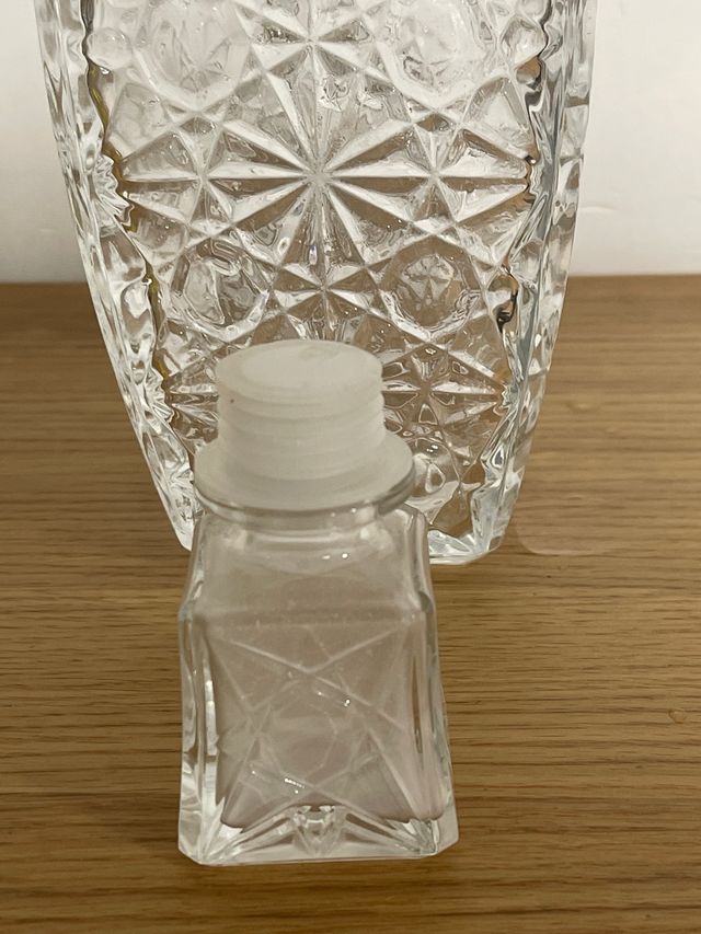 Botella de cristal de Bohemia