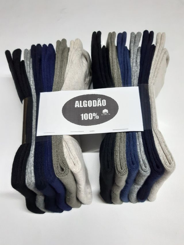 Calcetines, 12 pares, en algodon 100%