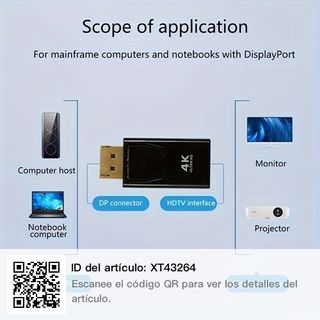 Adaptador DisplayPort HD a HDTV
