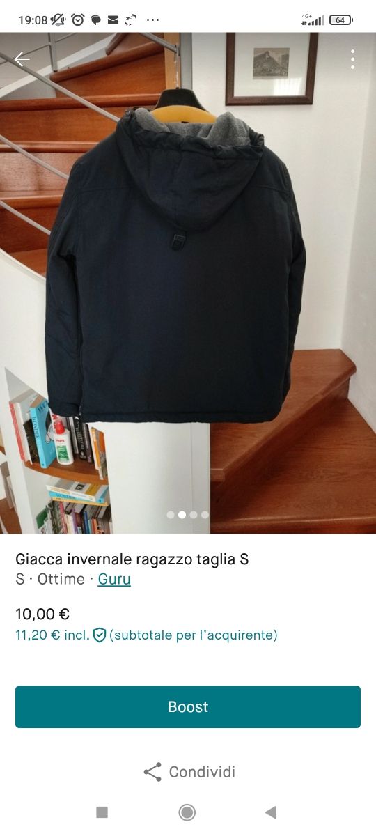 Giubbotto invernale ragazzo