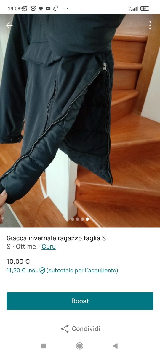 Giubbotto invernale ragazzo