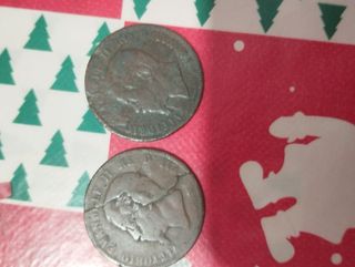 Due monete 10 cent.del 1866 e 1862