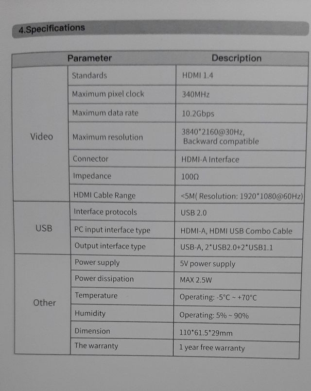 Switch KVM HDMI con 2 monitor 4K @30Hz. -