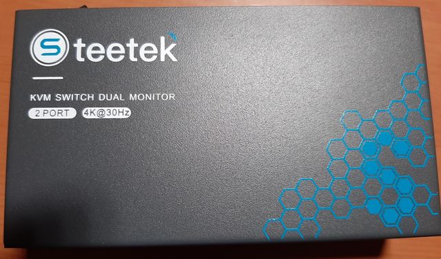 Switch KVM HDMI con 2 monitor 4K @30Hz. -