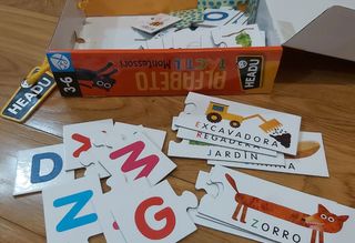 Alfabeto táctil montessori