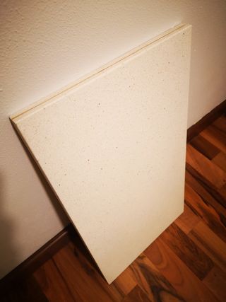 Baldosa quarzo blanco brillo 53x30x2 cm