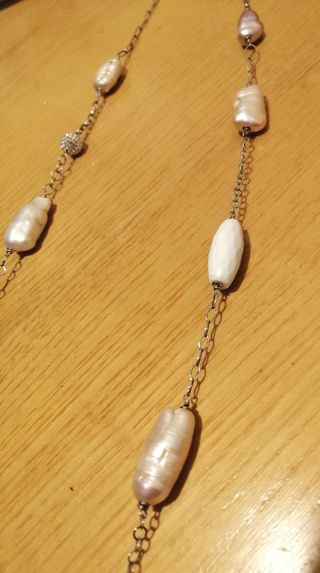 Collana lunga con Agata e Argento.