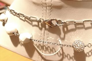 Collana lunga con Agata e Argento.