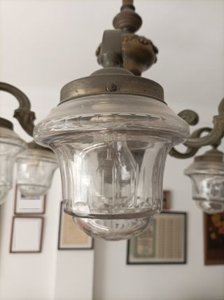 Lámpara antigua de cobre