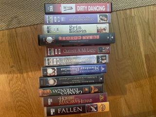 peliculas VHS pack de 11 titulos como nuevas