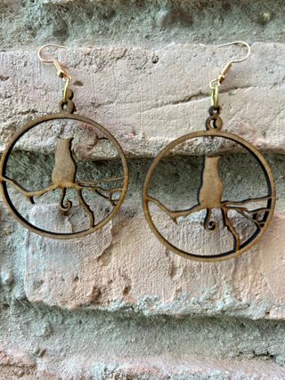 pendientes de madera