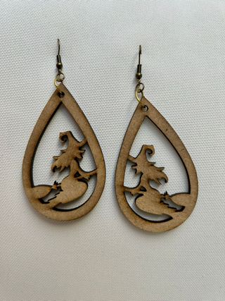 pendientes de madera
