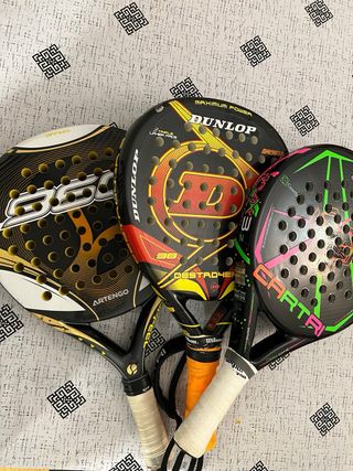 3 palas de padel