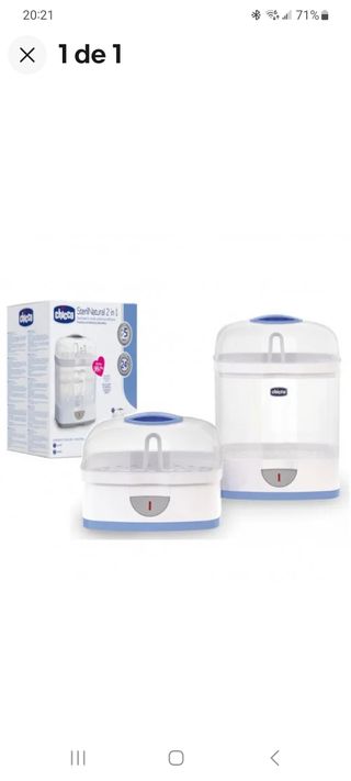 Esterilizador chicco 2 en 1.