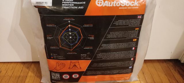 Funda nieve rueda coche.