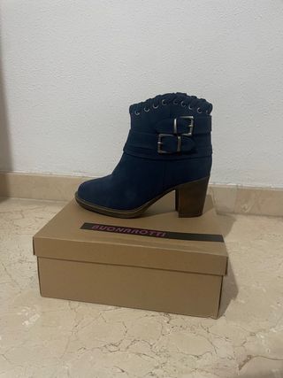 botines azul marino