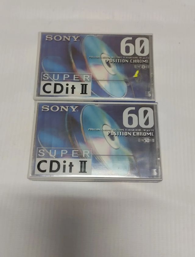 Due audiocassette Sony 60 Min.