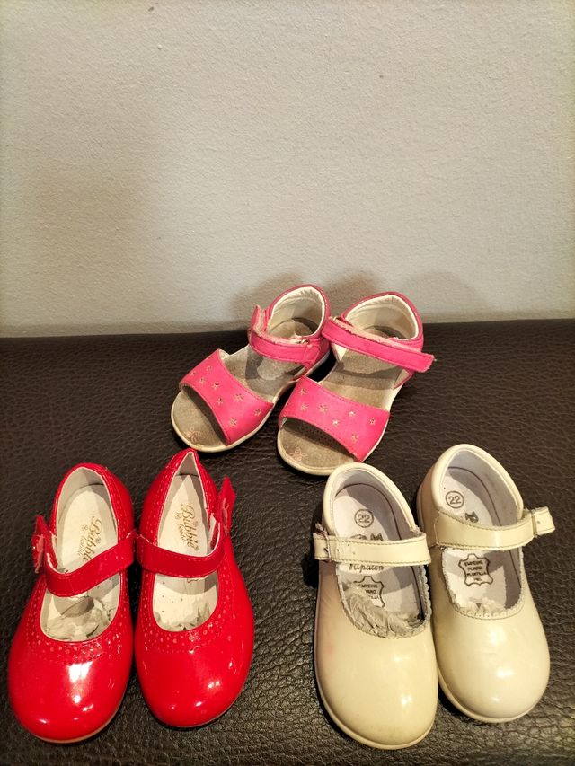 LOTE ZAPATOS NIÑA 22