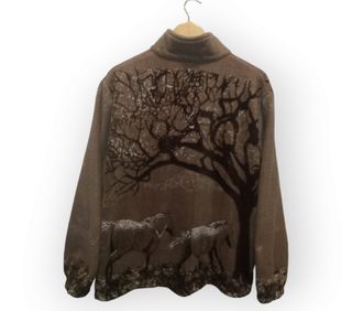 Sudadera Polar Lobos Retro Vintage 90s.