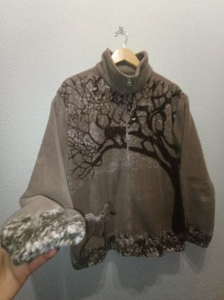 Sudadera Polar Lobos Retro Vintage 90s.