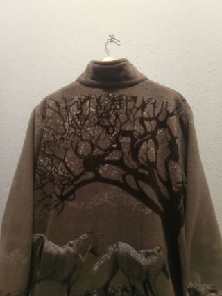 Sudadera Polar Lobos Retro Vintage 90s.