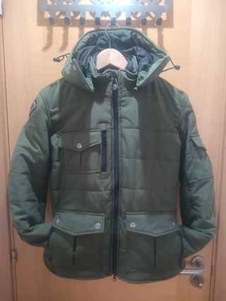 Cazadora moto chica con espaldera