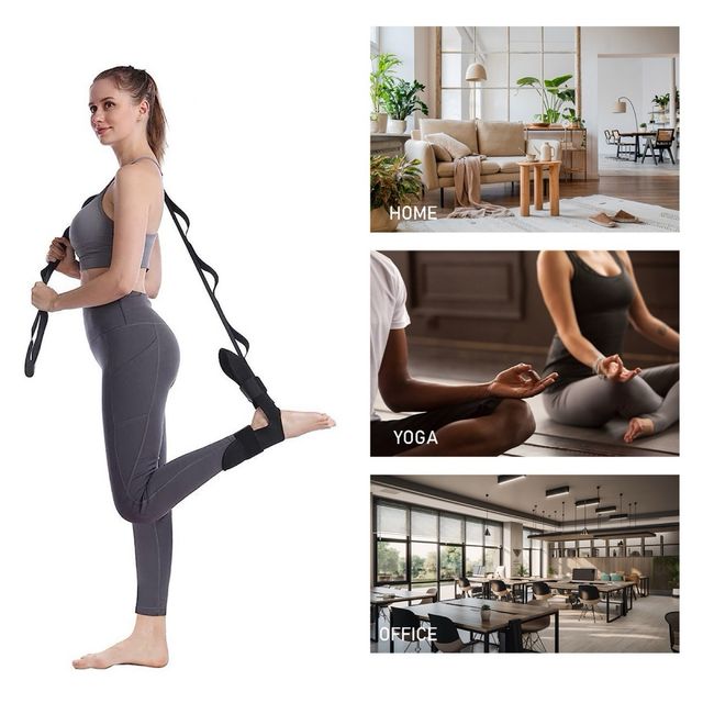 correa estiramiento fascitis plantar yoga runner