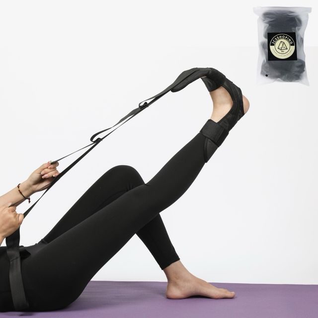 correa estiramiento fascitis plantar yoga runner