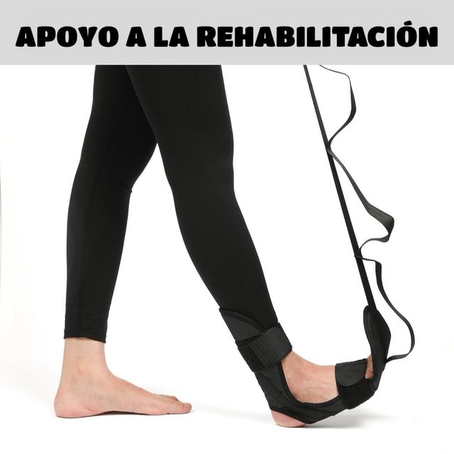 correa estiramiento fascitis plantar yoga runner