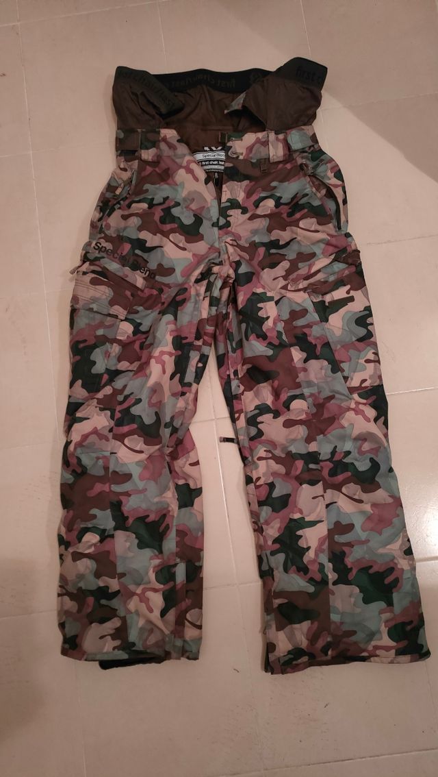 Pantalón snowboard nieve camuflaje