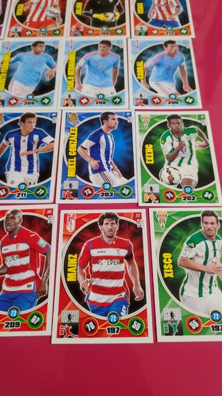 Lote de 16 cromos liga 2014/15
