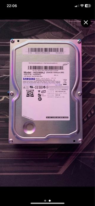 DISCO DURO (250gb) SAMSUNG