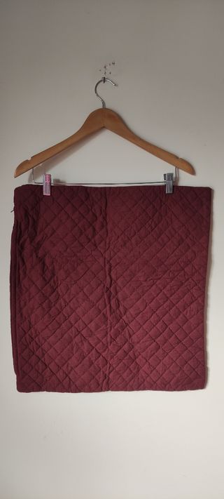 3 almofadas bordeaux 50 cm por 50 cm
