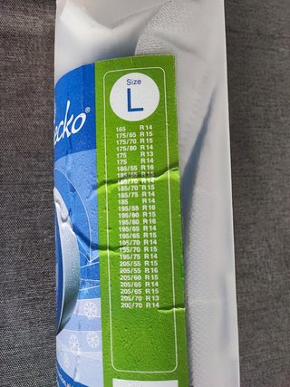 Cadena textil nieve snow Gecko L