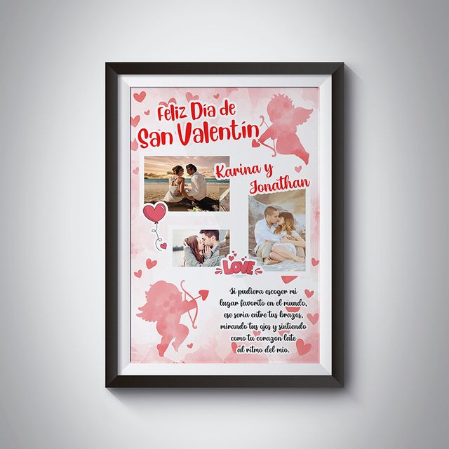 Cuadro personalizado San Valentin