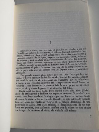 "Mi tío Oswald" de Roald Dahl. Novela erótica.