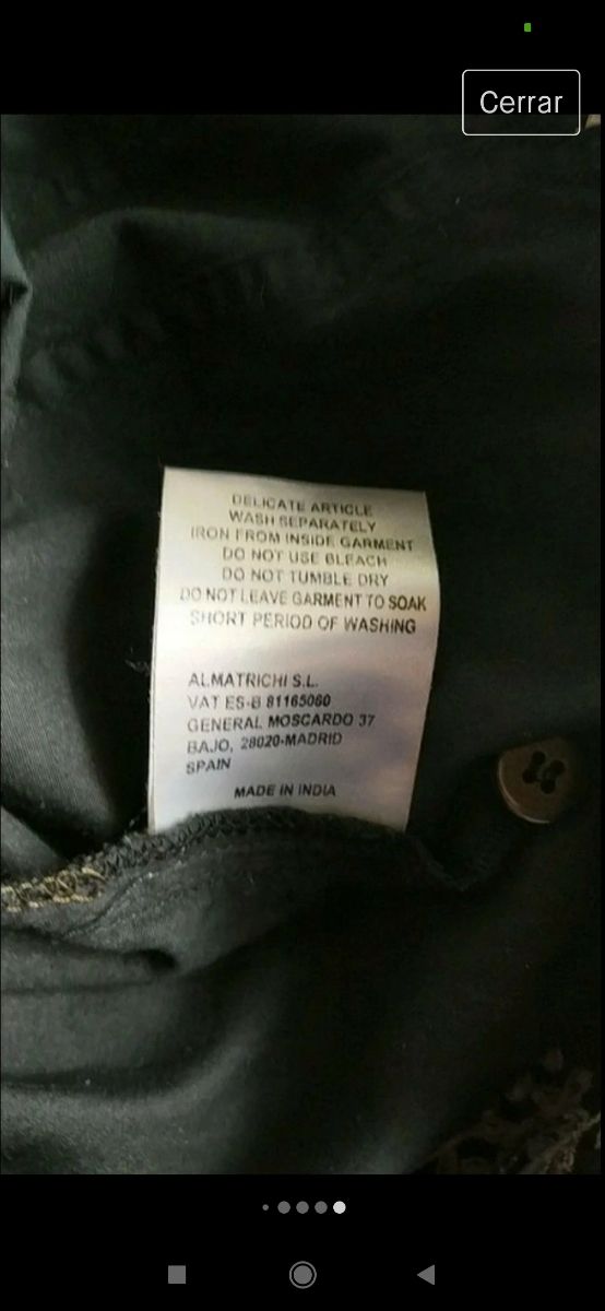 Vestido Almatrichi negro talla 38