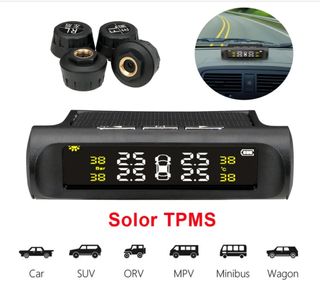Kit PRESIÓN NEUMÁTICOS COCHE recarga SOLAR WIRELES