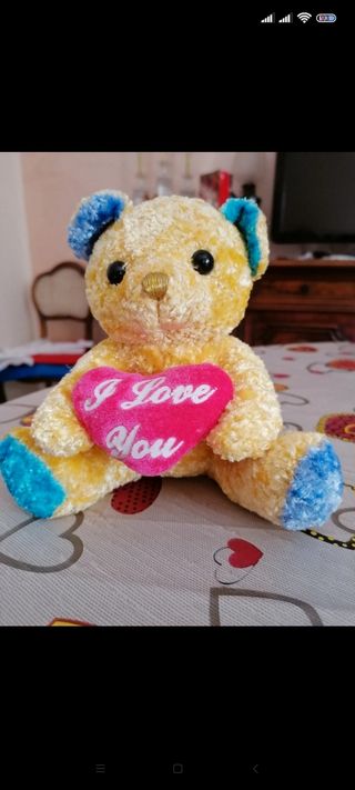 Orsetto di peluche con cuore 