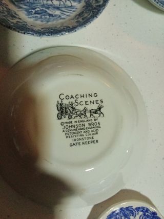 Platitos cerámica inglesa