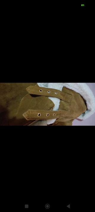 Cazadora Biker de PIEL con forro borreguillo-Zara