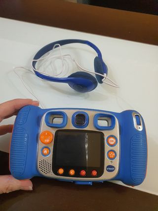 Cámara kidizoom vtech con cascos
