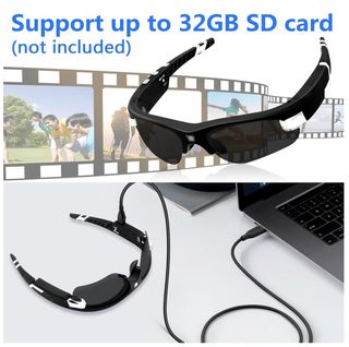 Gafas deporte Cámara video HD1080