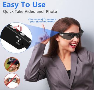 Gafas deporte Cámara video HD1080