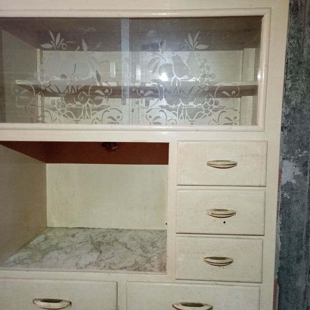 Vetrina Cucina Salotto bianca anni 40/50